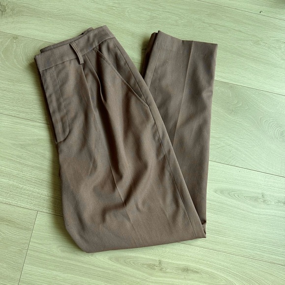 Brown tapered trousers - Picture 1 of 4